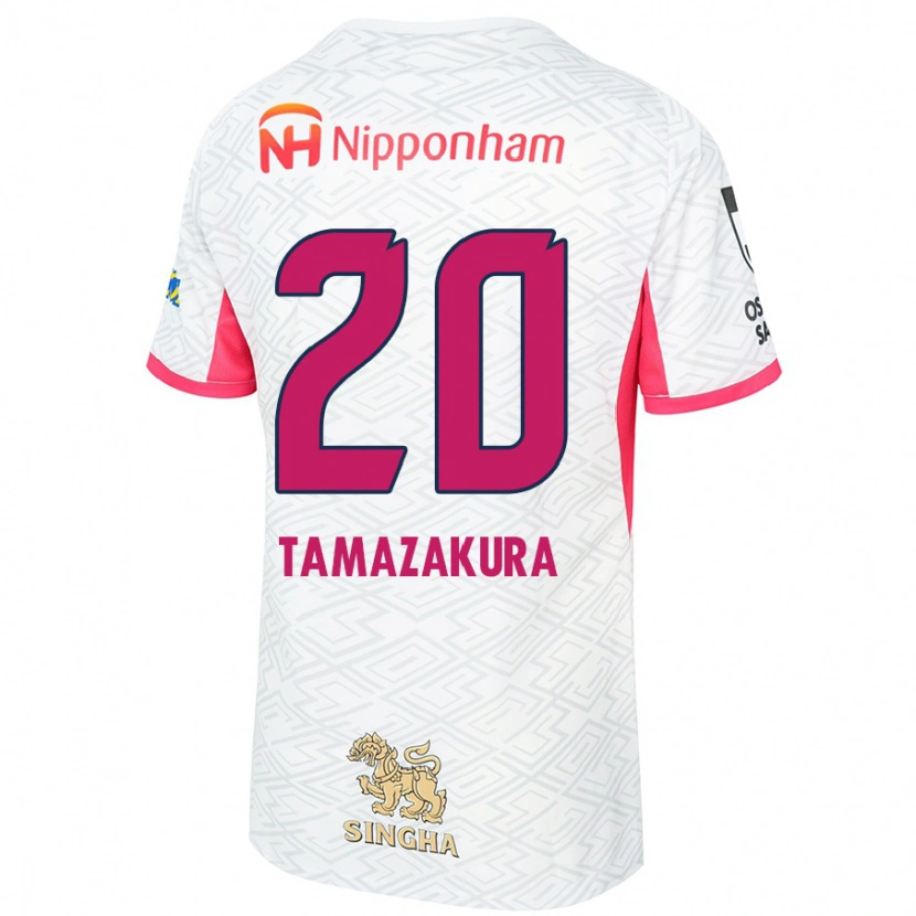 Danxen Niño Camiseta Kotono Tamazakura #20 Blanco Rosa Sakura 2ª Equipación 2025/26 La Camisa