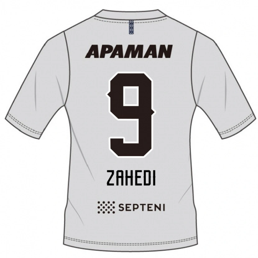 Danxen Niño Camiseta Shahab Zahedi #9 Azul Real Blanco 2ª Equipación 2025/26 La Camisa