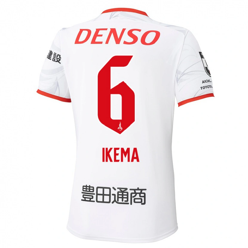 Danxen Niño Camiseta Kano Ikema #6 Rojo Amarillo 2ª Equipación 2025/26 La Camisa