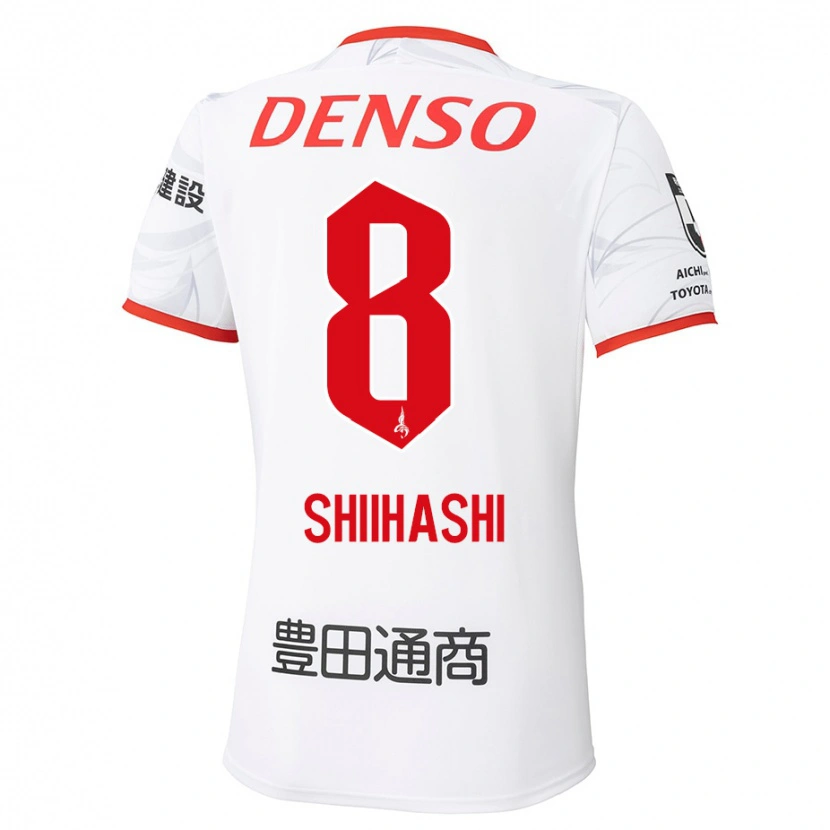 Danxen Niño Camiseta Keiya Shiihashi #8 Rojo Amarillo 2ª Equipación 2025/26 La Camisa