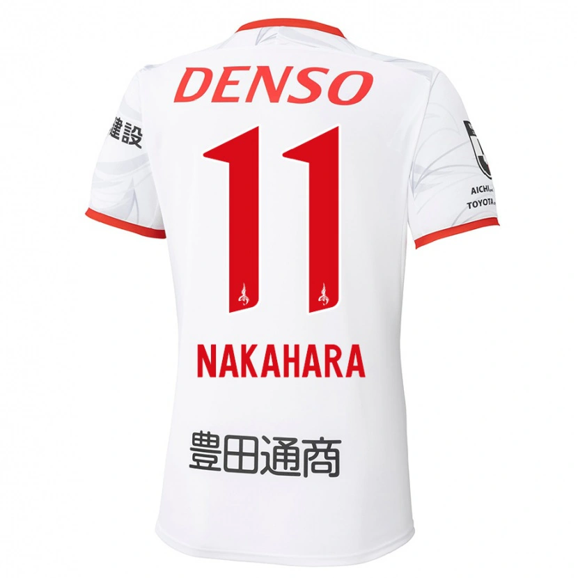 Danxen Niño Camiseta Sora Nakahara #11 Rojo Amarillo 2ª Equipación 2025/26 La Camisa