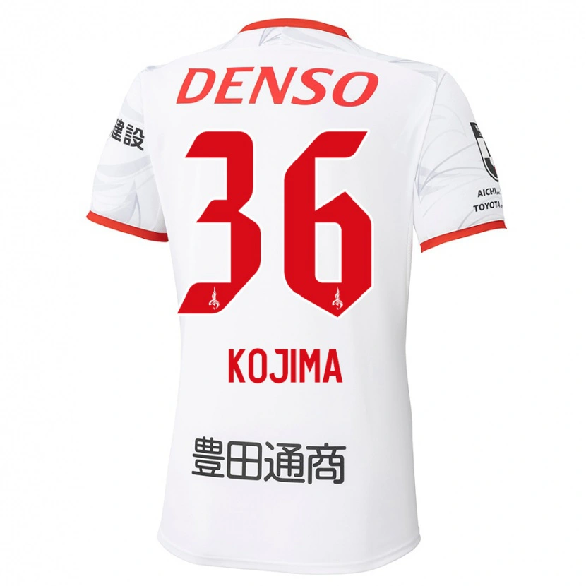 Danxen Niño Camiseta Aoto Kojima #36 Rojo Amarillo 2ª Equipación 2025/26 La Camisa