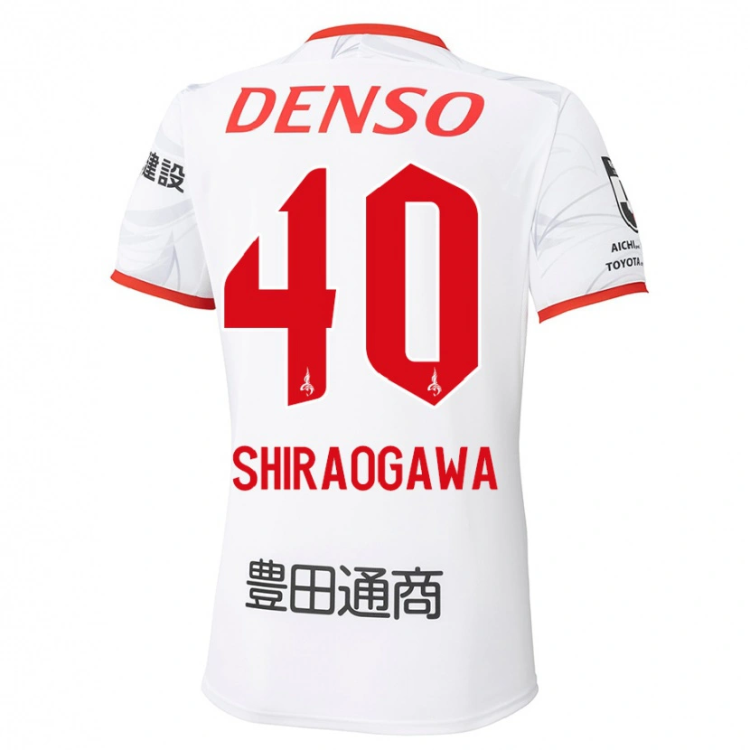 Danxen Niño Camiseta Rekuto Shiraogawa #40 Rojo Amarillo 2ª Equipación 2025/26 La Camisa