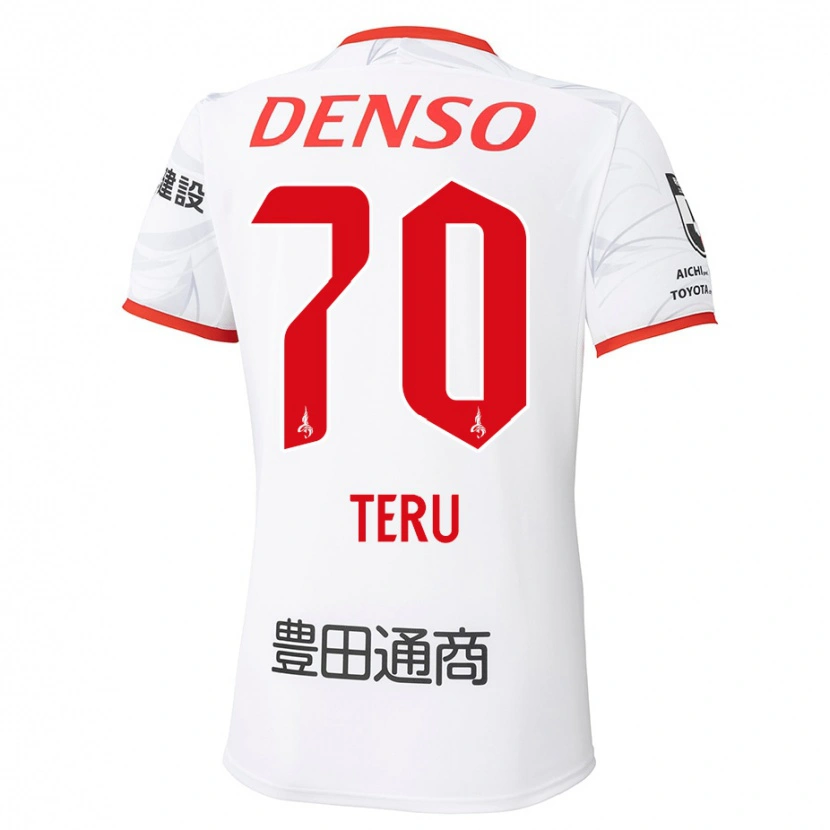 Danxen Niño Camiseta Teruki Hara #70 Rojo Amarillo 2ª Equipación 2025/26 La Camisa