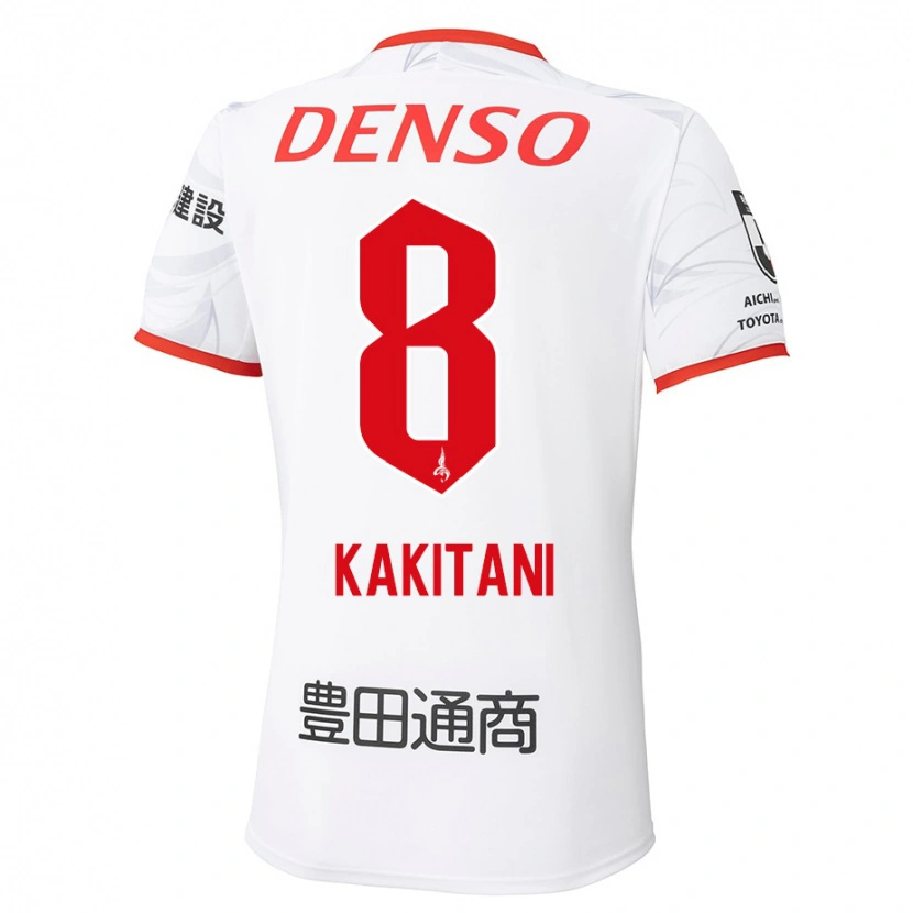 Danxen Niño Camiseta Yoichiro Kakitani #8 Rojo Amarillo 2ª Equipación 2025/26 La Camisa