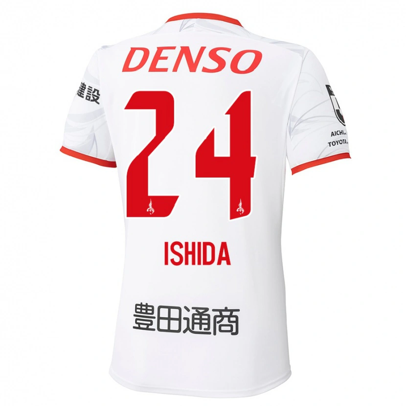 Danxen Niño Camiseta Ryotaro Ishida #24 Rojo Amarillo 2ª Equipación 2025/26 La Camisa