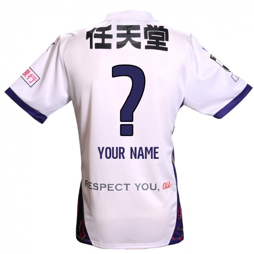 Danxen Niño Camiseta Su Nombre #0 Morado Blanco Negro 2ª Equipación 2025/26 La Camisa