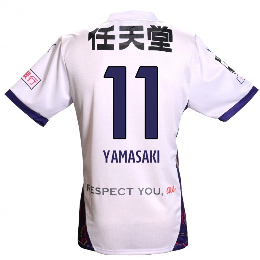 Danxen Niño Camiseta Ryogo Yamasaki #11 Morado Blanco Negro 2ª Equipación 2025/26 La Camisa