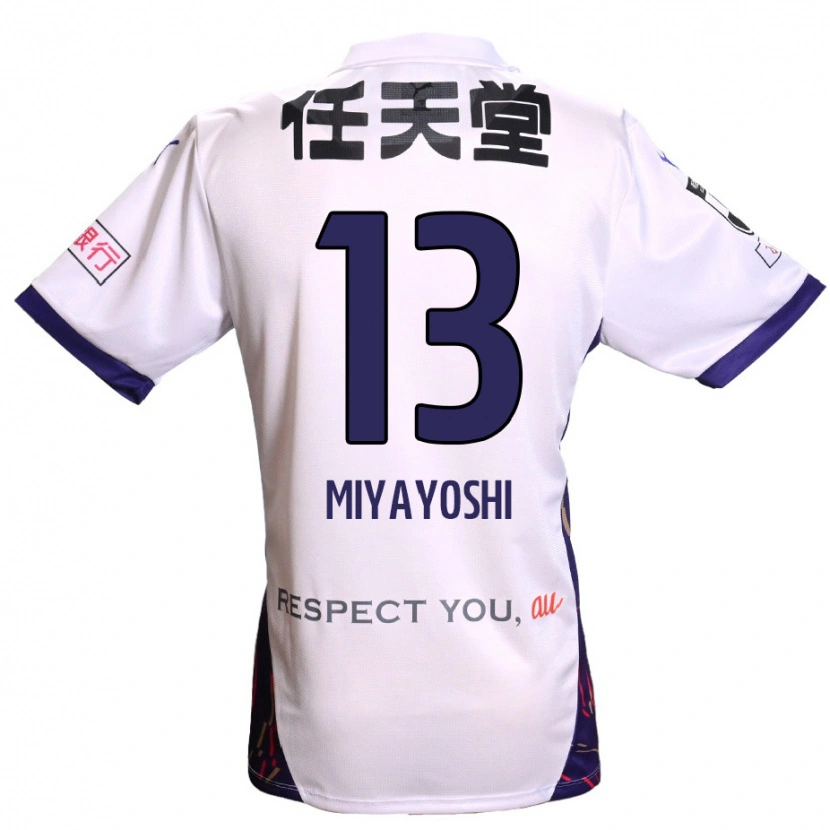 Danxen Niño Camiseta Takumi Miyayoshi #13 Morado Blanco Negro 2ª Equipación 2025/26 La Camisa