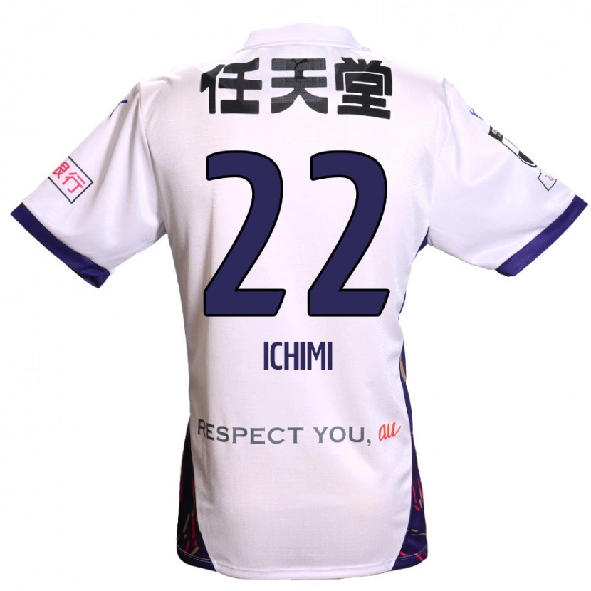 Danxen Niño Camiseta Kazunari Ichimi #22 Morado Blanco Negro 2ª Equipación 2025/26 La Camisa