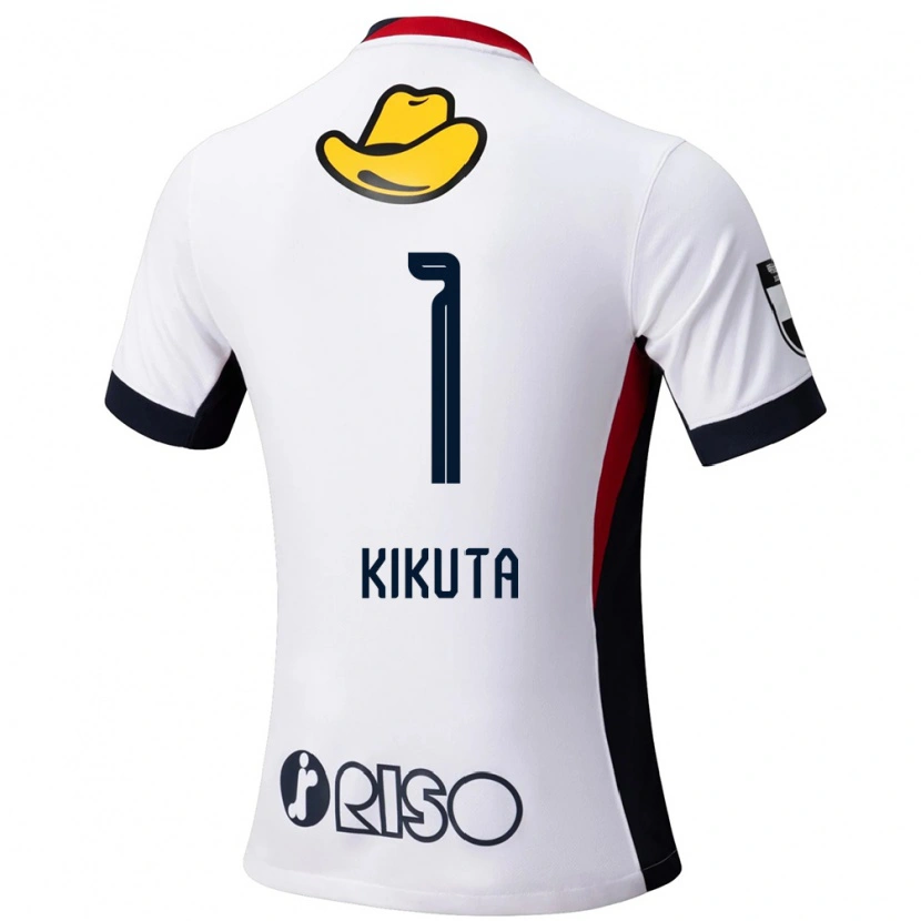 Danxen Niño Camiseta Shuto Kikuta #1 Blanco Negro 2ª Equipación 2025/26 La Camisa