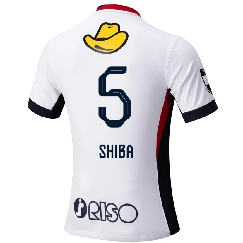 Danxen Niño Camiseta Rikuto Shiba #5 Rojo Negro 2ª Equipación 2025/26 La Camisa