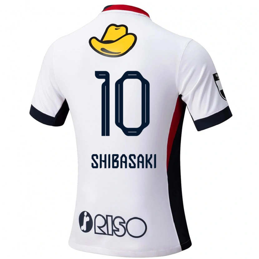 Danxen Niño Camiseta Gaku Shibasaki #10 Rojo Negro 2ª Equipación 2025/26 La Camisa