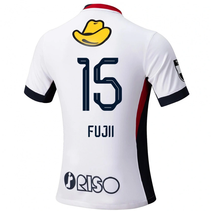 Danxen Niño Camiseta Tomoya Fujii #15 Rojo Negro 2ª Equipación 2025/26 La Camisa