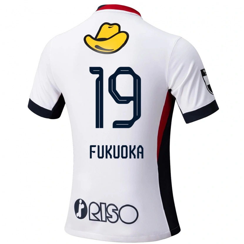 Danxen Niño Camiseta Yuwa Fukuoka #19 Rojo Negro 2ª Equipación 2025/26 La Camisa