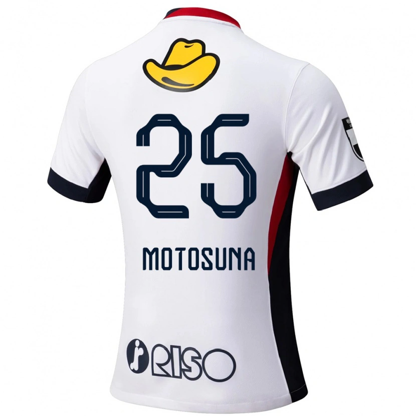 Danxen Niño Camiseta Anthony Motosuna #25 Rojo Negro 2ª Equipación 2025/26 La Camisa