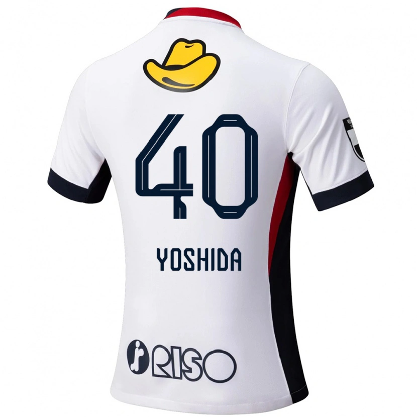 Danxen Niño Camiseta Minato Yoshida #40 Rojo Negro 2ª Equipación 2025/26 La Camisa