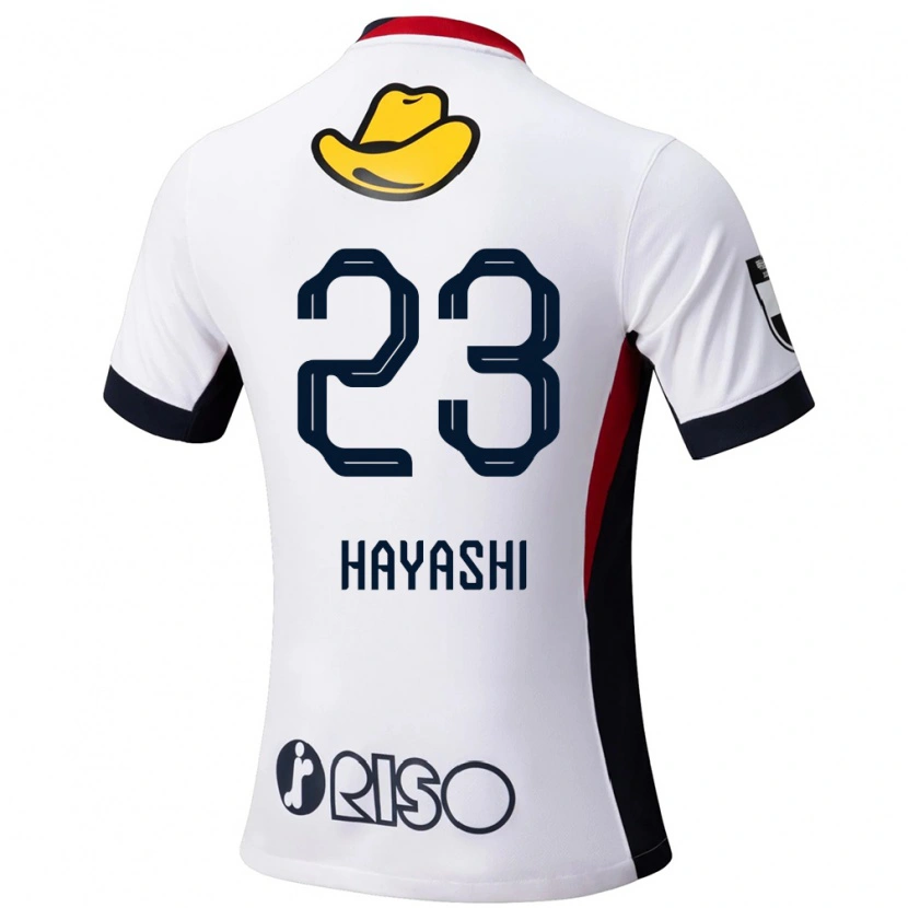Danxen Niño Camiseta Naoki Hayashi #23 Rojo Negro 2ª Equipación 2025/26 La Camisa