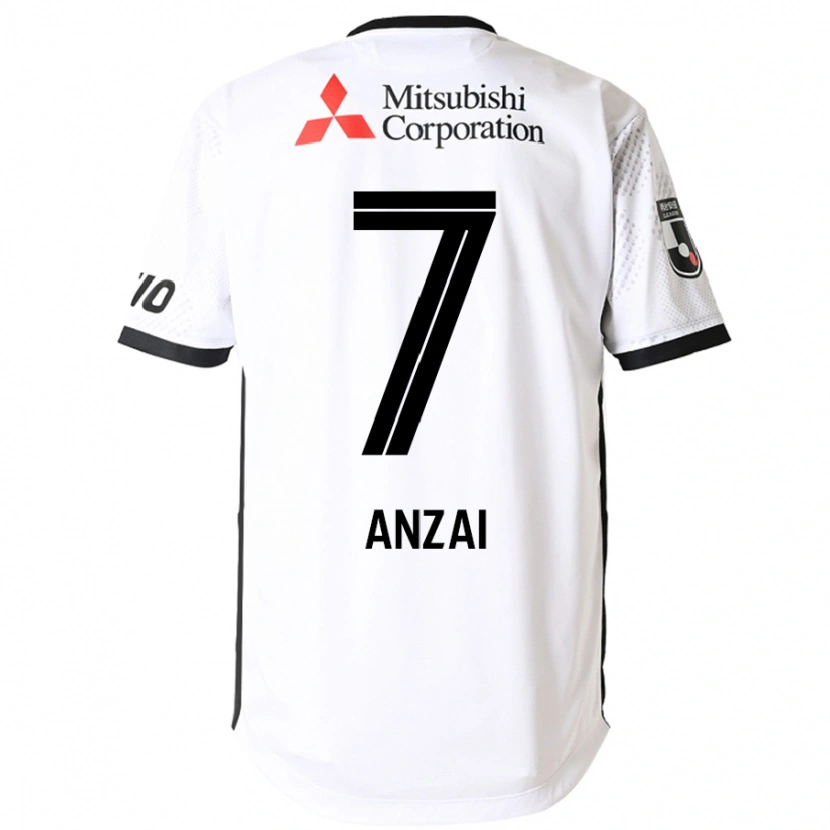 Danxen Niño Camiseta Soma Anzai #7 Blanco Negro 2ª Equipación 2025/26 La Camisa