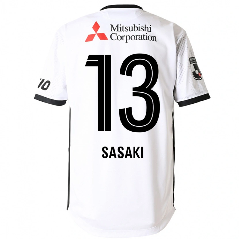 Danxen Niño Camiseta Shoei Sasaki #13 Blanco Negro 2ª Equipación 2025/26 La Camisa