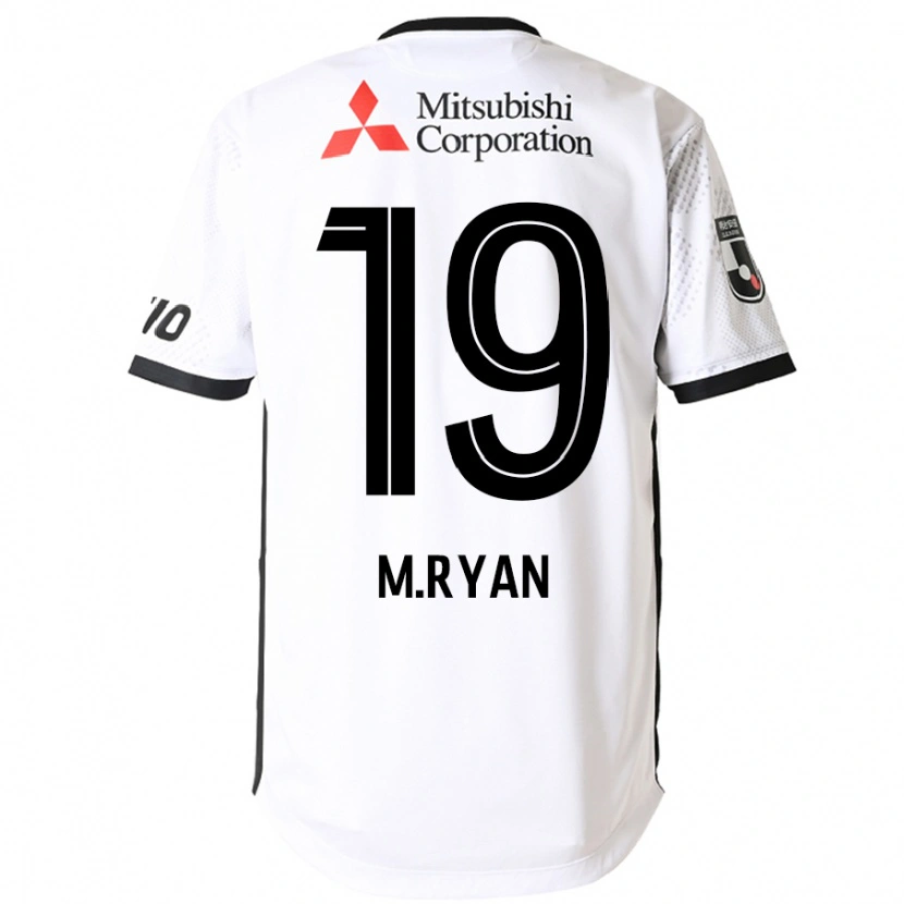 Danxen Niño Camiseta Marcelo Ryan #19 Blanco Negro 2ª Equipación 2025/26 La Camisa