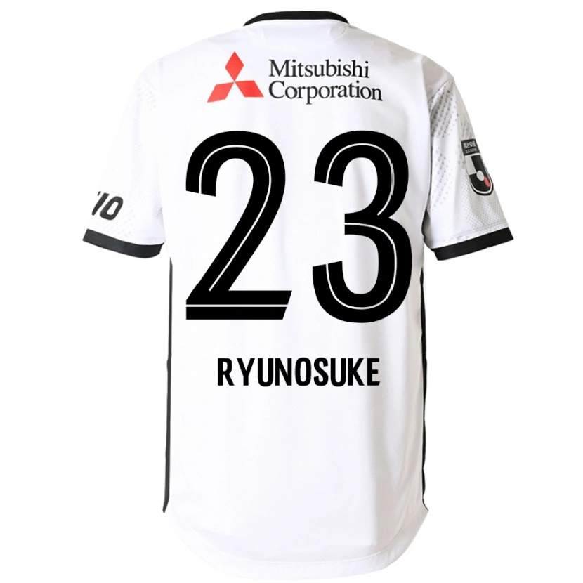 Danxen Niño Camiseta Ryunosuke Sato #23 Blanco Negro 2ª Equipación 2025/26 La Camisa
