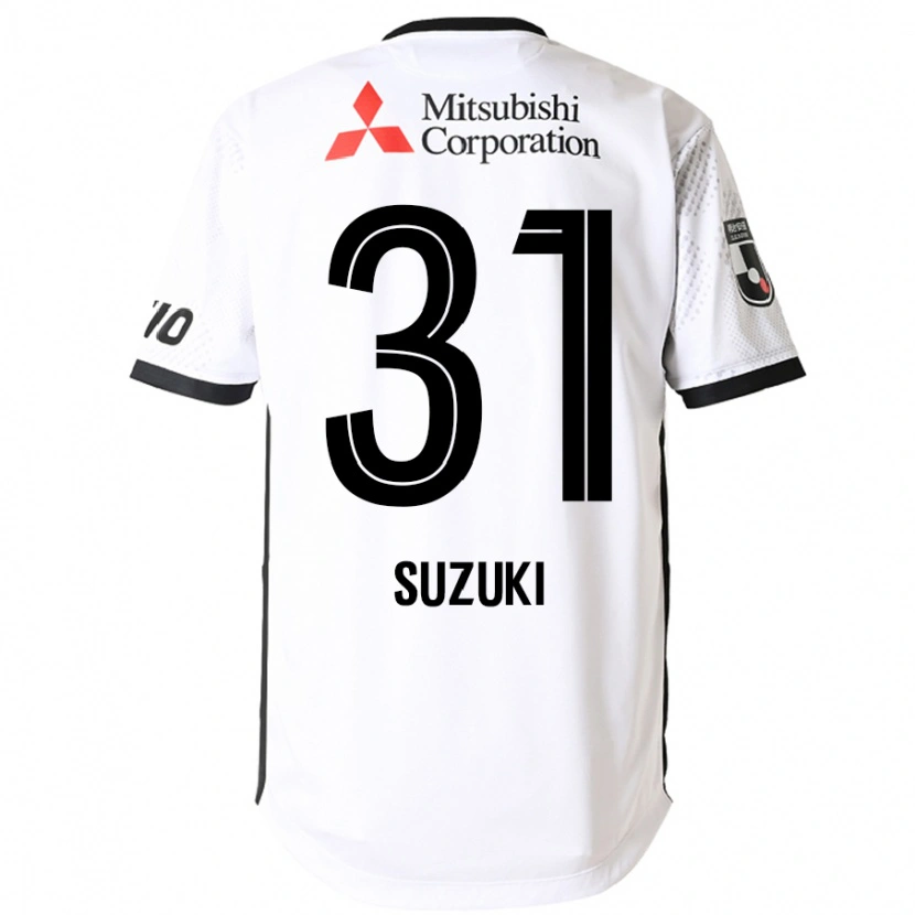 Danxen Niño Camiseta Kaede Suzuki #31 Blanco Negro 2ª Equipación 2025/26 La Camisa