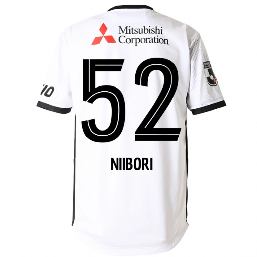 Danxen Niño Camiseta Keita Niibori #52 Blanco Negro 2ª Equipación 2025/26 La Camisa