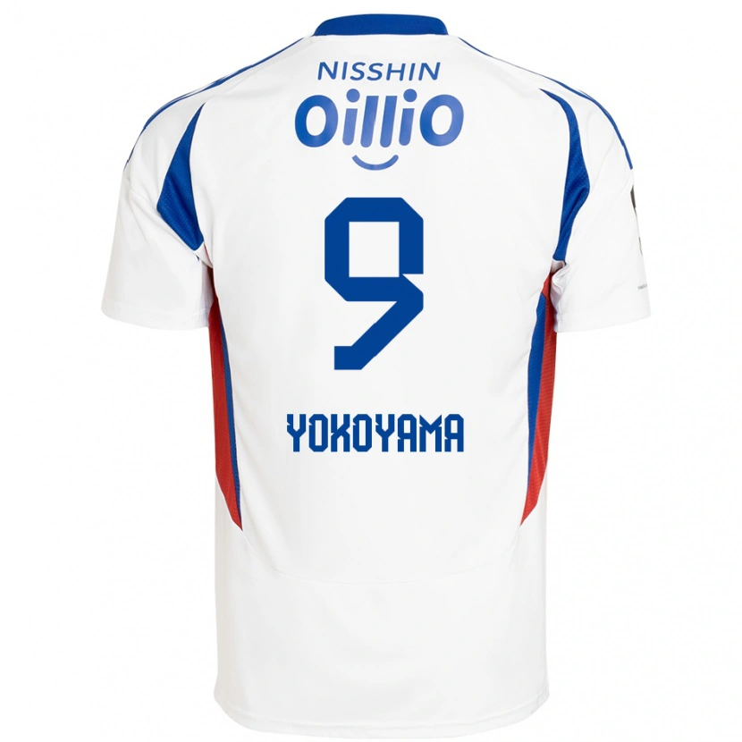 Danxen Niño Camiseta Shunsuke Yokoyama #9 Azul Real Blanco 2ª Equipación 2025/26 La Camisa