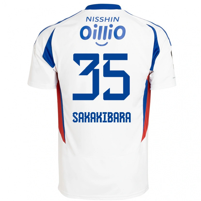 Danxen Niño Camiseta Keigo Sakakibara #35 Azul Real Blanco 2ª Equipación 2025/26 La Camisa