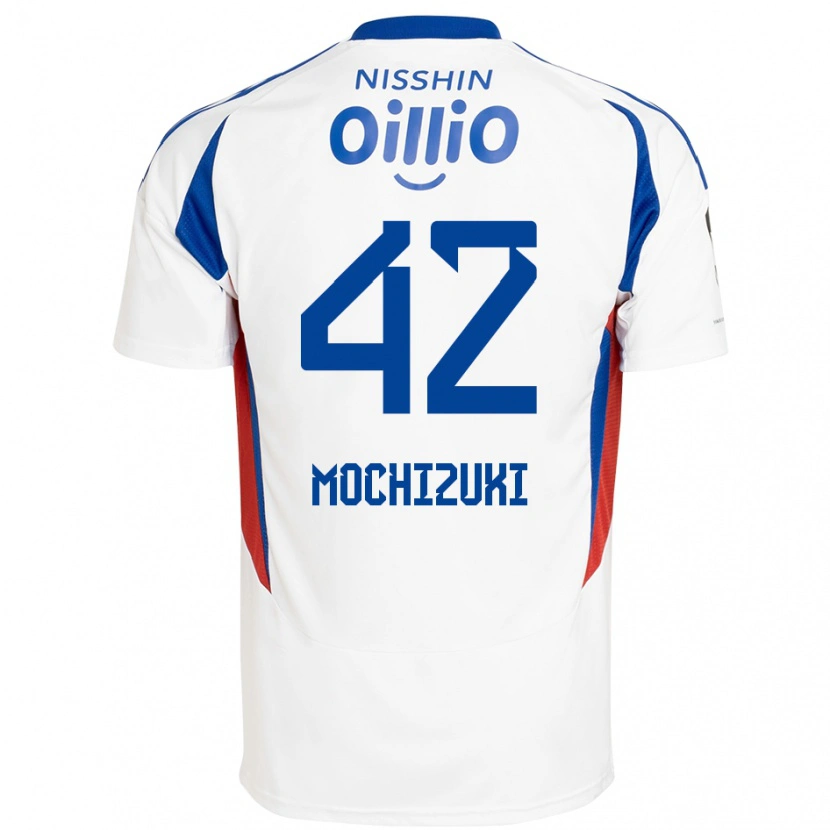 Danxen Niño Camiseta Kohei Mochizuki #42 Azul Real Blanco 2ª Equipación 2025/26 La Camisa