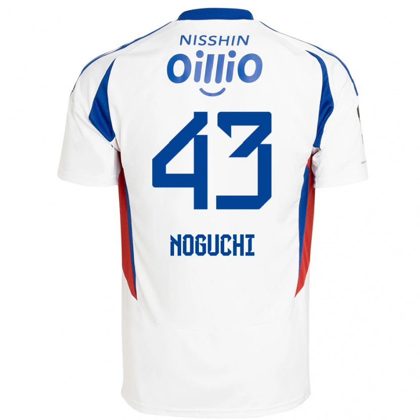 Danxen Niño Camiseta Reno Noguchi #43 Azul Real Blanco 2ª Equipación 2025/26 La Camisa