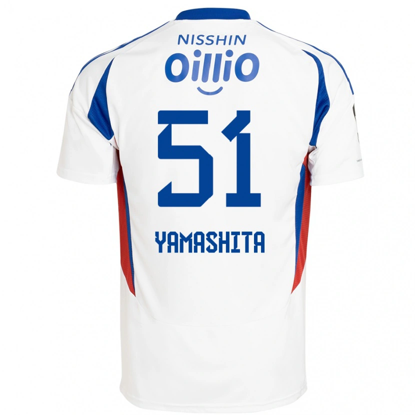 Danxen Niño Camiseta Shoma Yamashita #51 Azul Real Blanco 2ª Equipación 2025/26 La Camisa