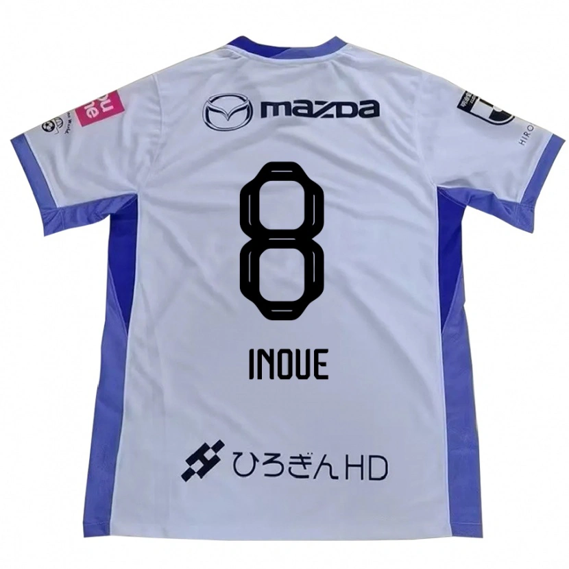 Danxen Niño Camiseta Akashi Inoue #8 Morado Naranja 2ª Equipación 2025/26 La Camisa