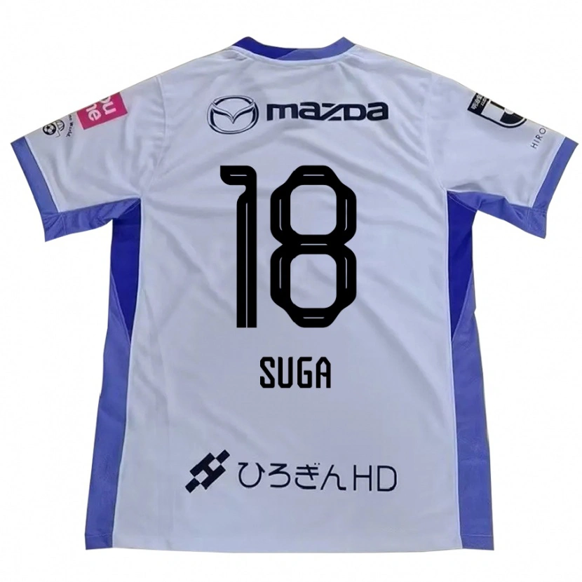 Danxen Niño Camiseta Daiki Suga #18 Morado Naranja 2ª Equipación 2025/26 La Camisa
