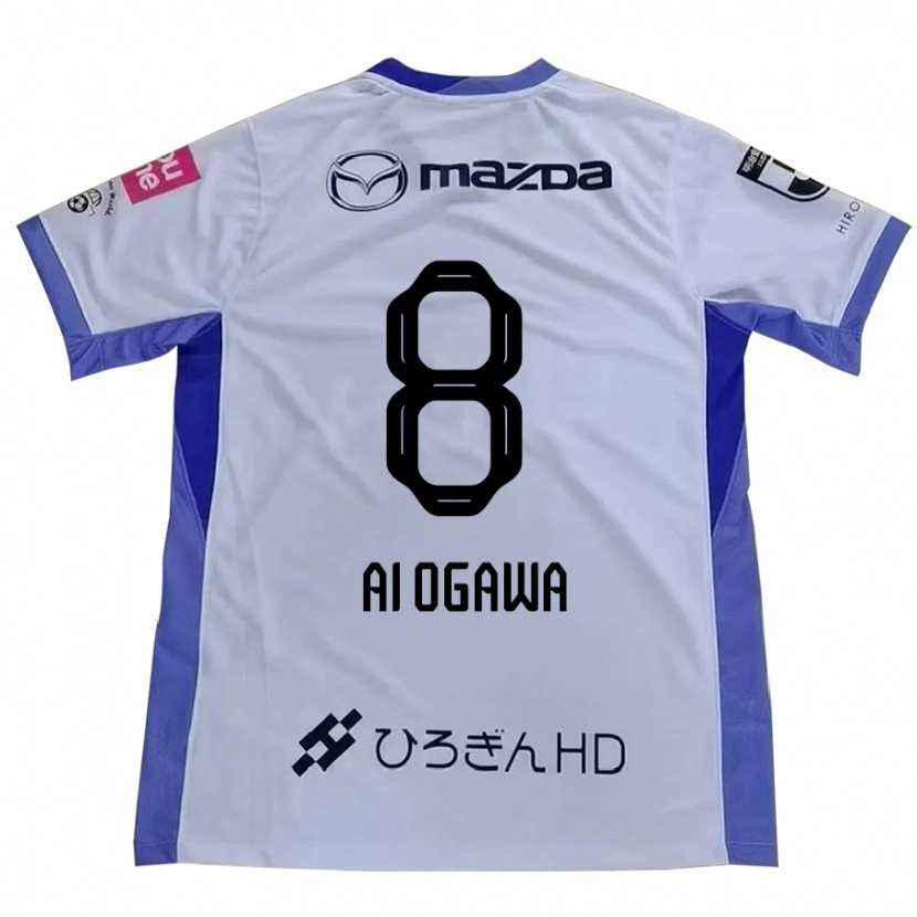 Danxen Niño Camiseta Ai Ogawa #8 Morado Naranja 2ª Equipación 2025/26 La Camisa