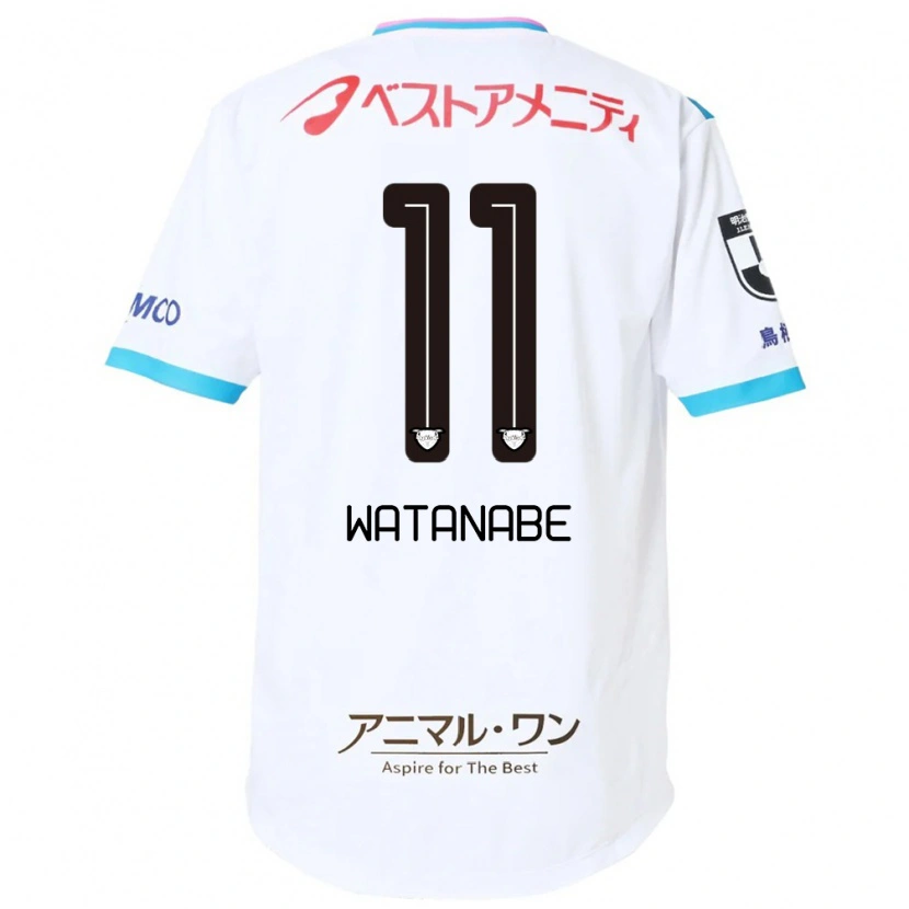Danxen Niño Camiseta Shion Watanabe #11 Azul Rosa 2ª Equipación 2025/26 La Camisa
