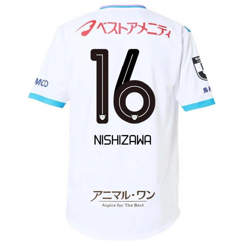 Danxen Niño Camiseta Kenta Nishizawa #16 Azul Rosa 2ª Equipación 2025/26 La Camisa