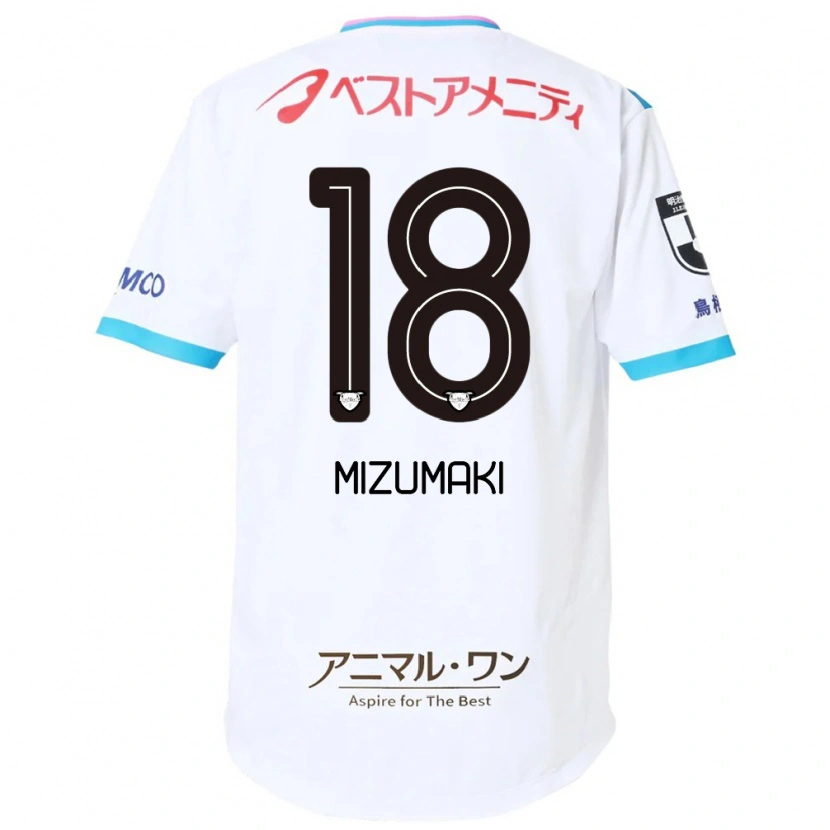 Danxen Niño Camiseta Tokito Mizumaki #18 Azul Rosa 2ª Equipación 2025/26 La Camisa