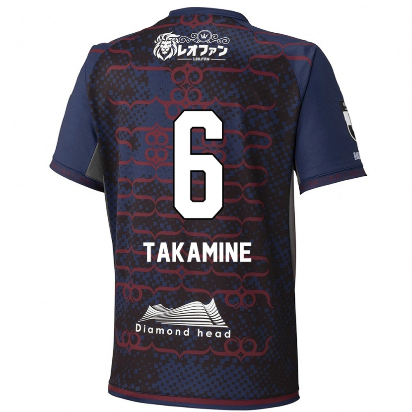 Danxen Niño Camiseta Tomoki Takamine #6 Rojo Negro 2ª Equipación 2025/26 La Camisa