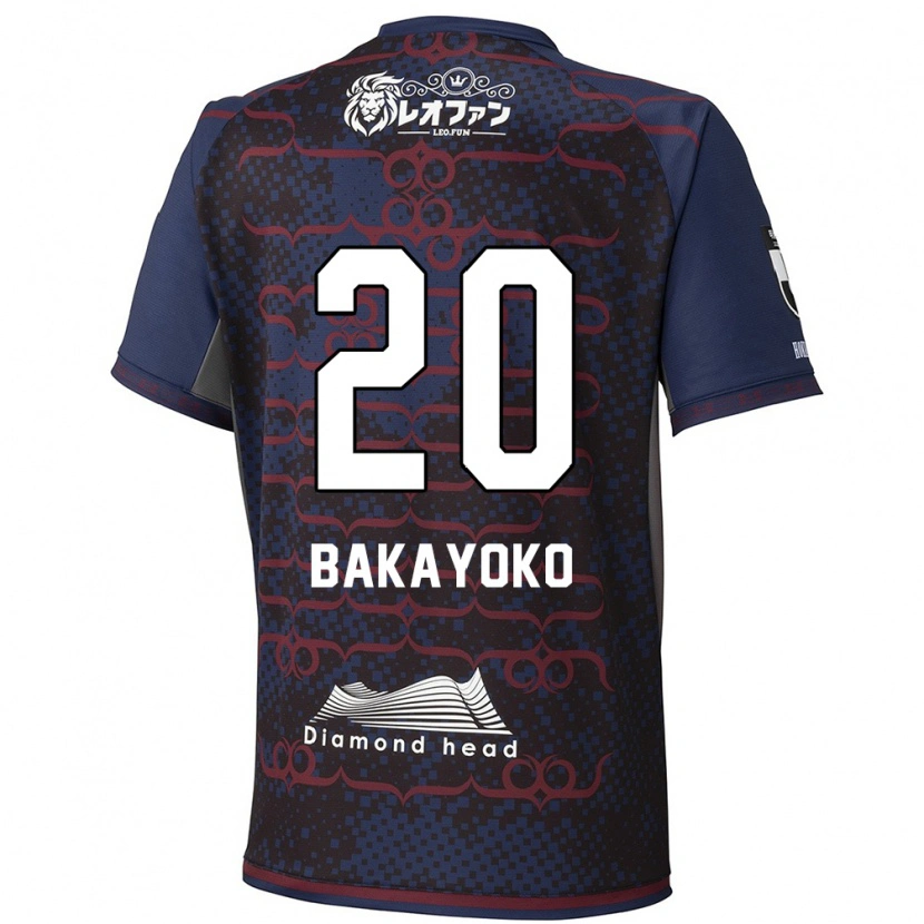 Danxen Niño Camiseta Amadou Bakayoko #20 Rojo Negro 2ª Equipación 2025/26 La Camisa
