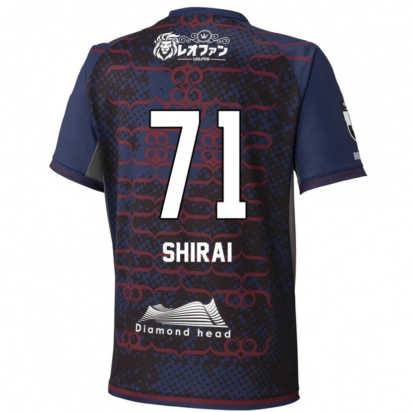 Danxen Niño Camiseta Haruto Shirai #71 Rojo Negro 2ª Equipación 2025/26 La Camisa
