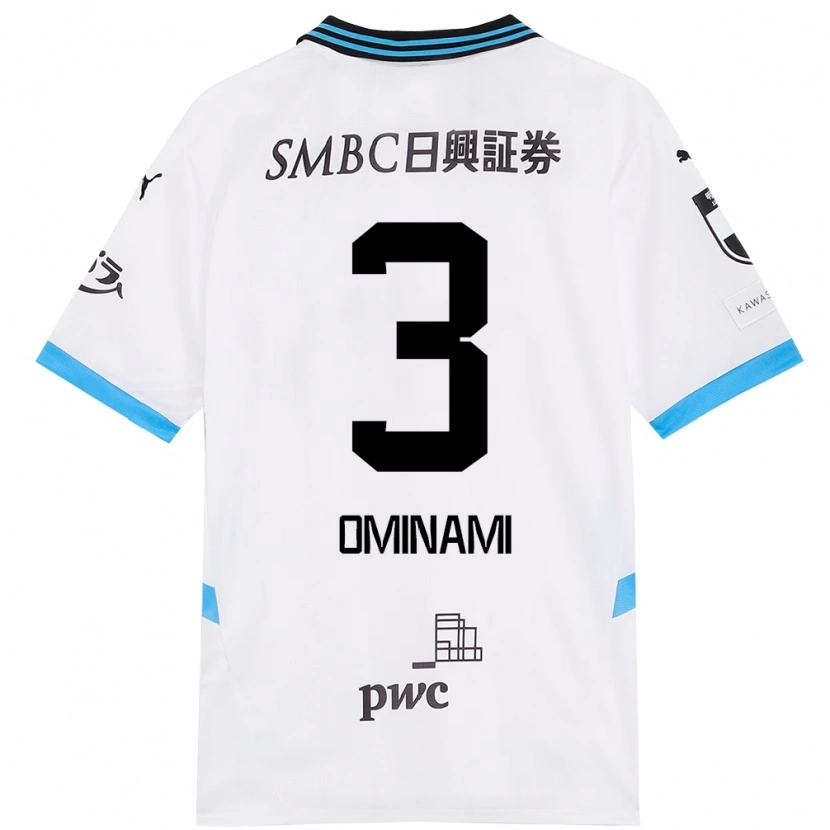 Danxen Niño Camiseta Takuma Ominami #3 Azul Celeste Negro 2ª Equipación 2025/26 La Camisa