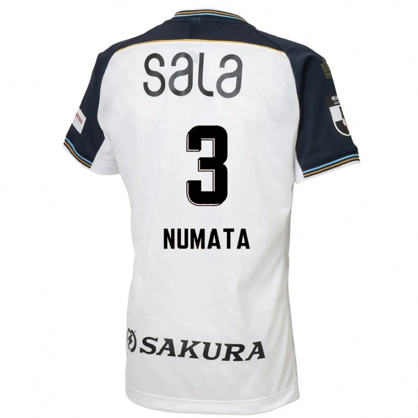 Danxen Niño Camiseta Taiki Numata #3 Azul Celeste Negro 2ª Equipación 2025/26 La Camisa