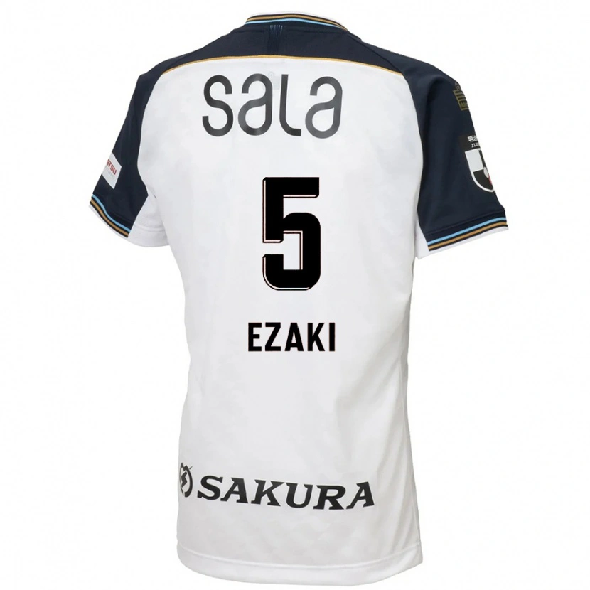 Danxen Niño Camiseta Takuro Ezaki #5 Azul Celeste Negro 2ª Equipación 2025/26 La Camisa