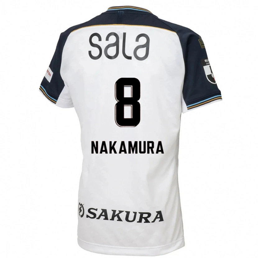 Danxen Niño Camiseta Shunta Nakamura #8 Azul Celeste Negro 2ª Equipación 2025/26 La Camisa