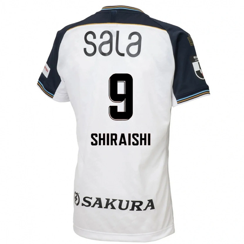 Danxen Niño Camiseta Eriya Shiraishi #9 Azul Celeste Negro 2ª Equipación 2025/26 La Camisa