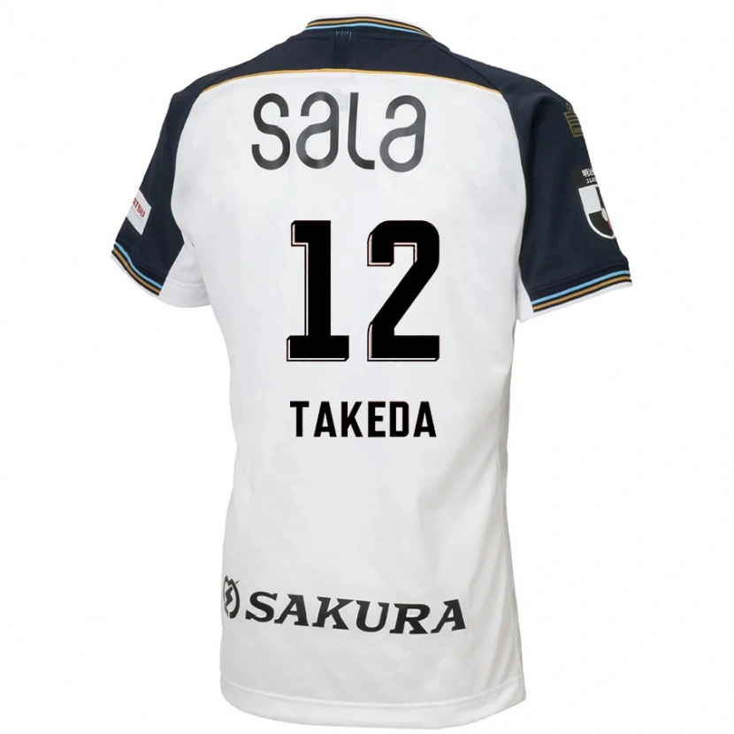 Danxen Niño Camiseta Yusei Takeda #12 Azul Celeste Negro 2ª Equipación 2025/26 La Camisa