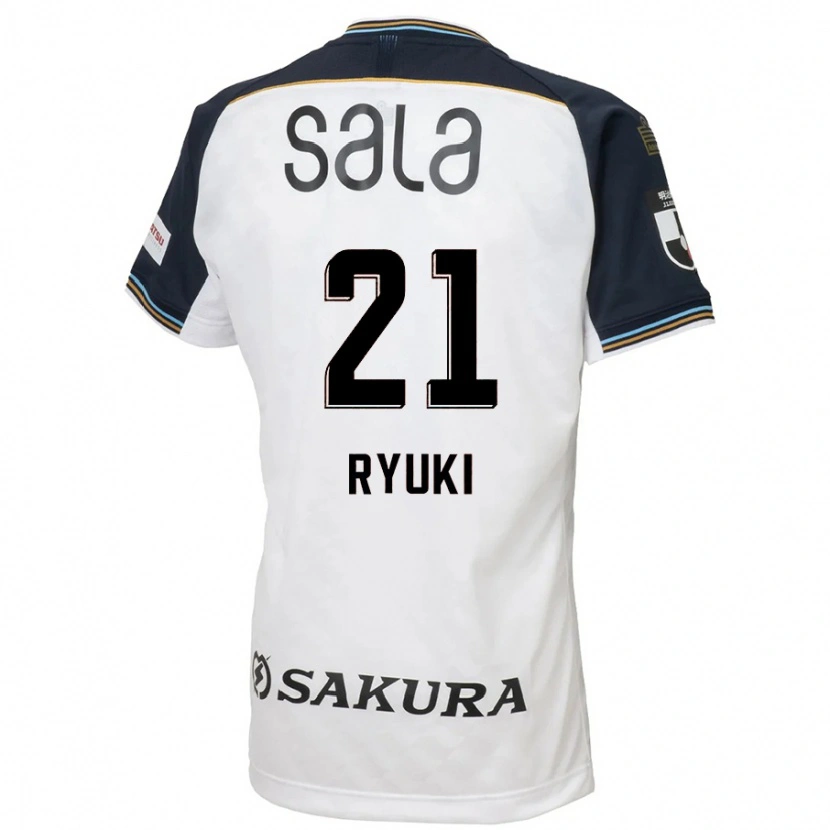 Danxen Niño Camiseta Ryuki Miura #21 Azul Celeste Negro 2ª Equipación 2025/26 La Camisa