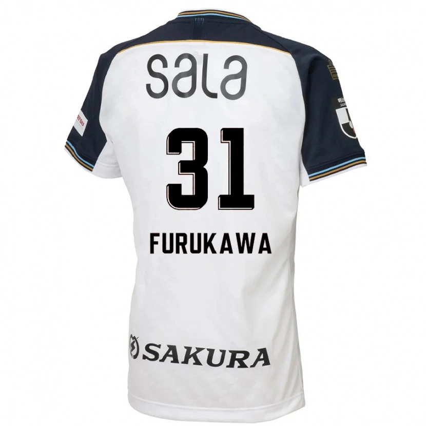 Danxen Niño Camiseta Yosuke Furukawa #31 Azul Celeste Negro 2ª Equipación 2025/26 La Camisa